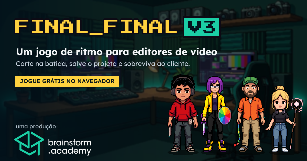Os quatro editores do FINAL_FINAL_V3 num estúdio de edição